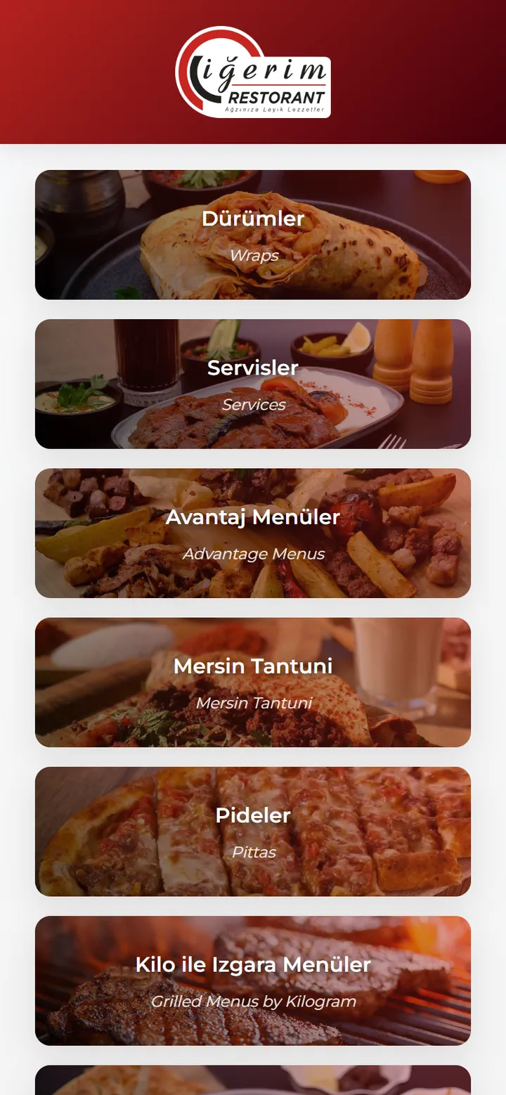 Categories: photo tiles with Turkish and English names