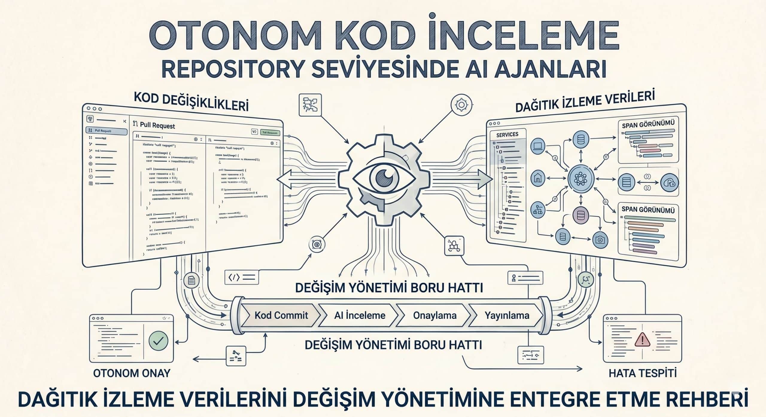 Repository Seviyesinde AI Ajanları ile Otonom Kod İnceleme: Dağıtık İzleme Verilerini Değişim Yönetimine Entegre Etme Rehberi